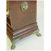Image 3 : Oak or walnut bronze claw footed mantle clock