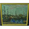 Image 1 : Framed painting signed B Bozaiawiki "Ships"