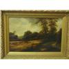 Image 1 : Gilt framed oil painting signed R. Perry 