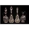 Image 1 : Group lot of 4 crystal bottles