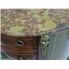 Image 2 : French marble top demilune commode ca. 1900 
