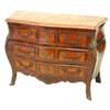 Image 1 : Spanish bombe front marble top commode 