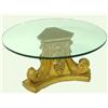 Image 1 : Round glass top coffee table 