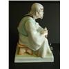 Image 2 : Zsolnay figure "Seated Man Carving" 