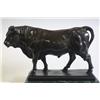 Image 2 : Bronze "Bull" on marble base 