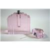 Image 2 : Art Deco style pink perfume bottle 