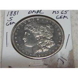 1881-S MORGAN DOLLAR