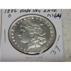1886-O MORGAN DOLLAR