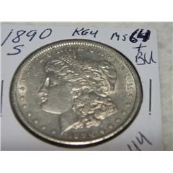 1890-S MORGAN DOLLAR