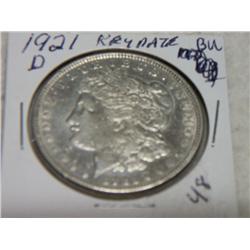 1921-D MORGAN DOLLAR