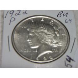 1922-P PEACE DOLLAR