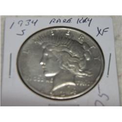 1934-S PEACE DOLLAR