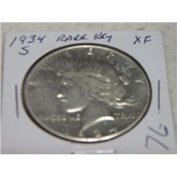 1934-S PEACE DOLLAR