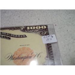 1907 INTAGLIO NOTE COPY