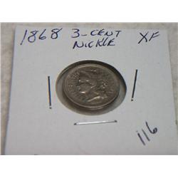 1868 3-CENT NICKEL