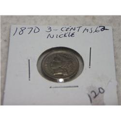 1870 3-CENT NICKEL