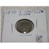 Image 1 : 1870 3-CENT NICKEL