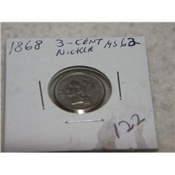 1868 3-CENT NICKEL