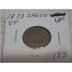 1873 SHIELD NICKEL