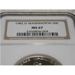 1982-D WASHINGTON HALF DOLLAR