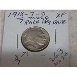 1918/7-D BUFFALO NICKELS