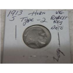 1913-S BUFFALO NICKELS