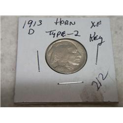 1913-D BUFFALO NICKELS