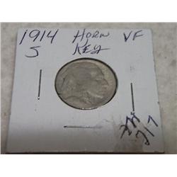 1914-S BUFFALO NICKELS