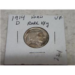 1914-D BUFFALO NICKELS