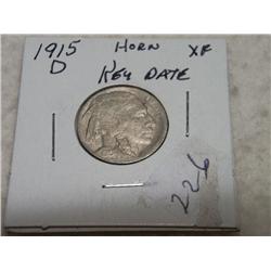 1915-D BUFFALO NICKELS