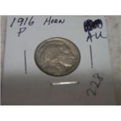 1916-P BUFFALO NICKELS