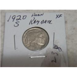 1920-S BUFFALO NICKELS