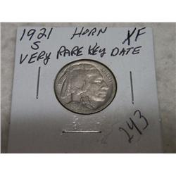 1921-S BUFFALO NICKELS