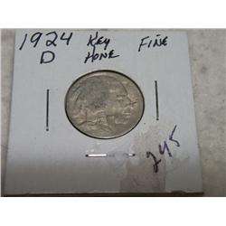 1924-D BUFFALO NICKELS
