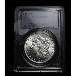 PCGS 1884-o Morgan Dollar graded ms62