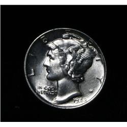 1942-p Mercury Dime grades Select Uncirculated ms63