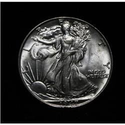 1947-p Walking Liberty 50c Grades Choice Uncirculated ms64