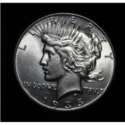 1935-p  Peace Dollar Grades Choice Uncirculated ms64