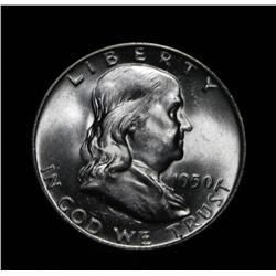 1950-d Franklin 50c Grades Choice Uncirculated ms64 FBL