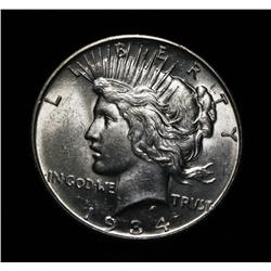 1934-d  Peace Dollar Grades Choice Uncirculated ms64