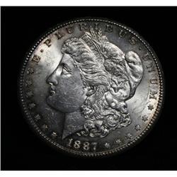 1887-s Morgan Dollar Grades Select Uncirculated ms63  with nice color on the reverse