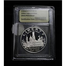 1996-p Proof Smithsonian Commemorative Graded PR70 DCAM
