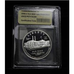 2006-s Old Mint San Francisco Mint Commemorative Proof Graded PR70 DCAM