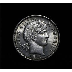 1916-p Barber Dime Grades Choice Uncirculated ms64