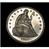 Image 1 : RARE***1867-p Liberty Seated Dollar Repunched Date Proof Like Strike Grades ms64 PL  RARE***