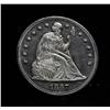 Image 2 : RARE***1867-p Liberty Seated Dollar Repunched Date Proof Like Strike Grades ms64 PL  RARE***