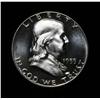 Image 1 : 1955 Proof Franklin Half Dollar Grades PR67 DCAM
