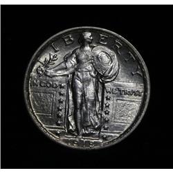 1918-p  Standing Liberty 25c Grades Choice Uncirculated ms64 FH