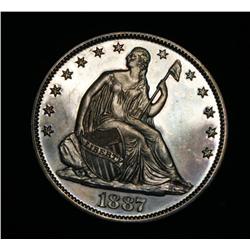 ***RARE   1887 Seated Liberty Proof Half Dollar Grades PR65  RARE***