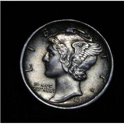 1920-d Liberty Head "Mercury" Dime 10c Grades Choice Uncirculated ms64 FSB